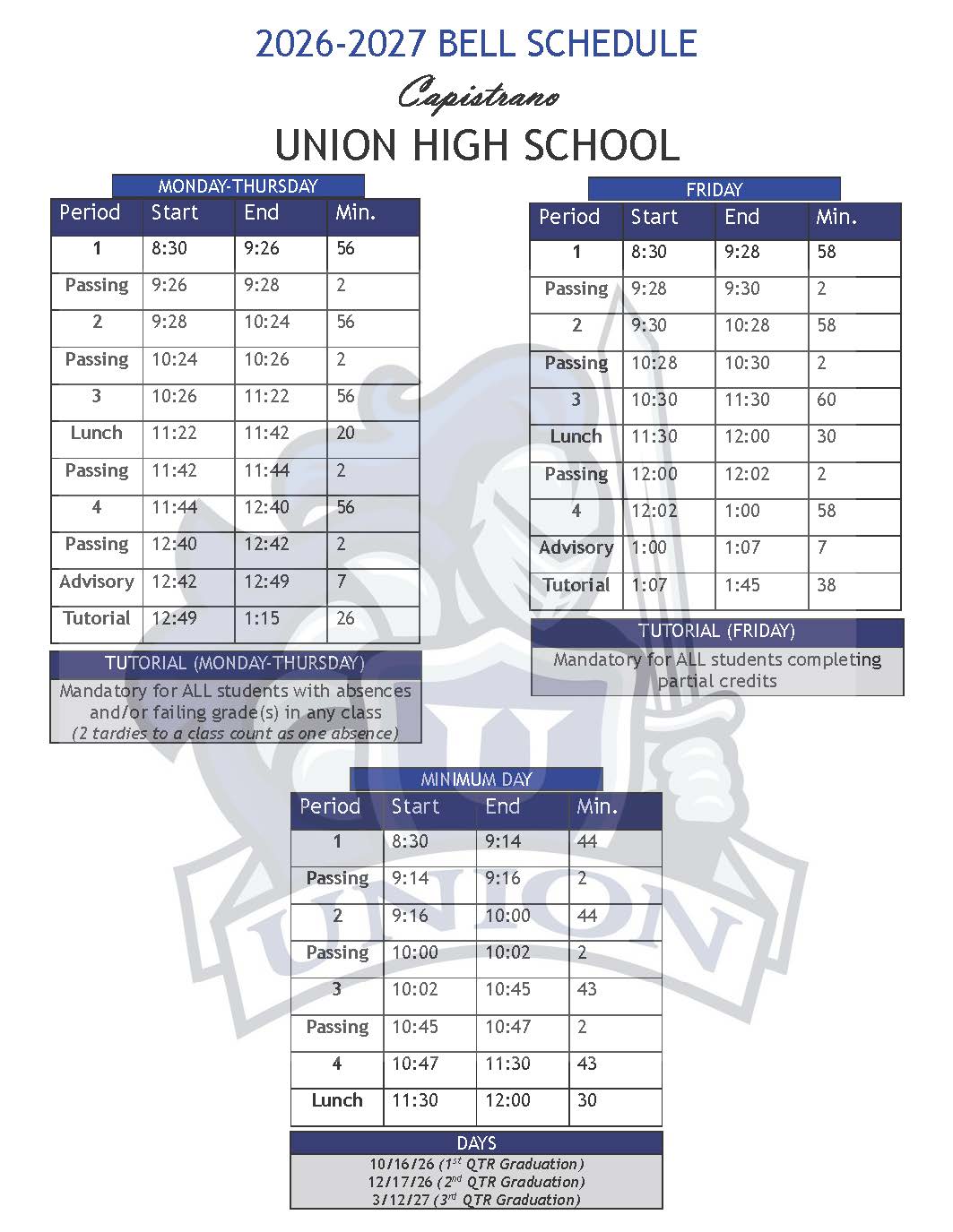 23.24 Bell Schedule