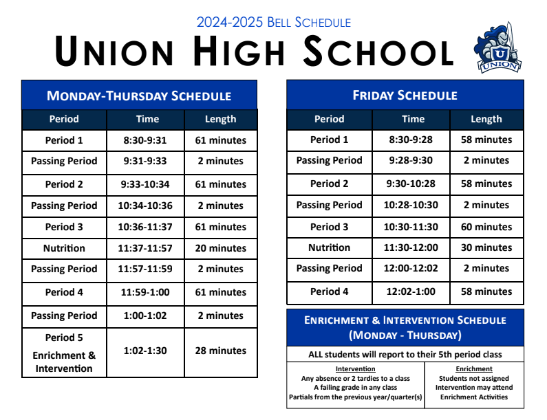 23.24 Bell Schedule